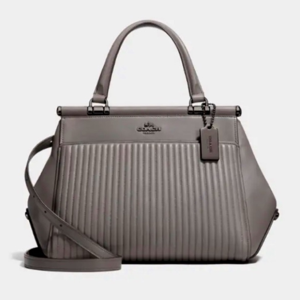 EXCELLENT!  COACH Quilted Grace Satchel Crossbody Bag